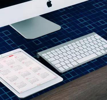 Tappetino mouse con motivi e texture a rete geometrica - TenStickers