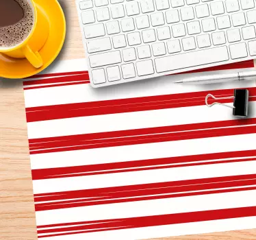 Tappetino mouse con motivi e texture a righe bold - TenStickers