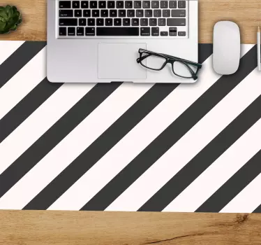 Tappetino mouse con motivi e texture a righe eleganti - TenStickers