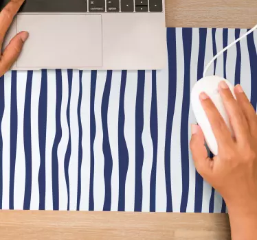 Tappetino mouse con motivi e texture a righe ondulate - TenStickers