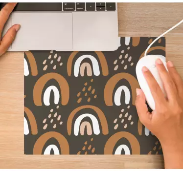 Tappetino mouse con motivi e texture archi astratti colorati - TenStickers