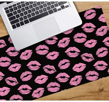 Tappetino mouse con motivi e texture baci stampati - TenStickers
