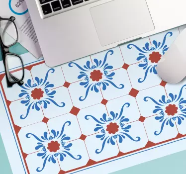 Tappetino mouse con motivi e texture composizione botanica - TenStickers