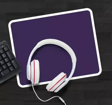 Tappetino mouse con motivi e texture cuffie su superficie - TenStickers