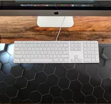 Tappetino mouse con motivi e texture esagonali - TenStickers