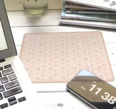 Tappetino mouse con motivi e texture facce carine - TenStickers