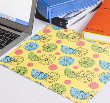 Tappetino mouse con motivi e texture fette di agrumi - TenStickers