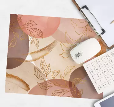 Tappetino mouse con motivi e texture foglia elegante - TenStickers