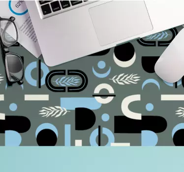 Tappetino mouse con motivi e texture foglie geometriche - TenStickers