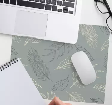 Tappetino mouse con motivi e texture foglie naturali - TenStickers
