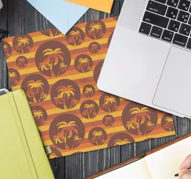 Tappetino mouse con motivi e texture foglie retro - TenStickers