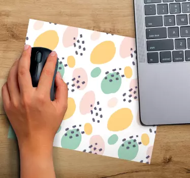Tappetino mouse con motivi e texture forme astratte vivaci - TenStickers