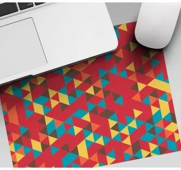 Tappetino mouse con motivi e texture geometria vibrante - TenStickers