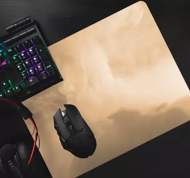 Tappetino mouse con motivi e texture onde astratte morbide - TenStickers