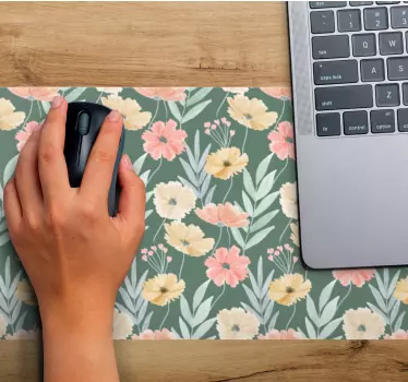 Tappetino mouse con motivi e texture stampa botanica - TenStickers