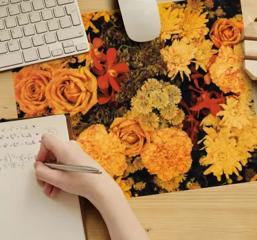 Tappetino mouse con motivi e texture stampa botanica vivace - TenStickers