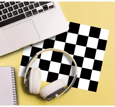 Tappetino mouse con motivi e texture stile scacchiera - TenStickers