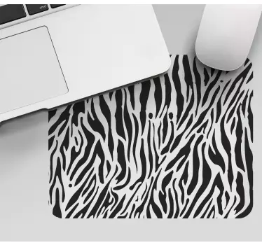Tappetino mouse con motivi e texture strisce zebra eleganti - TenStickers