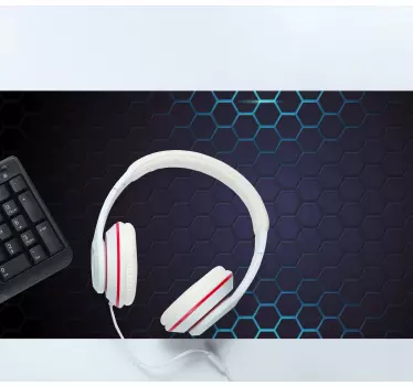 Tappetino mouse con motivi e texture superficie esagonale - TenStickers