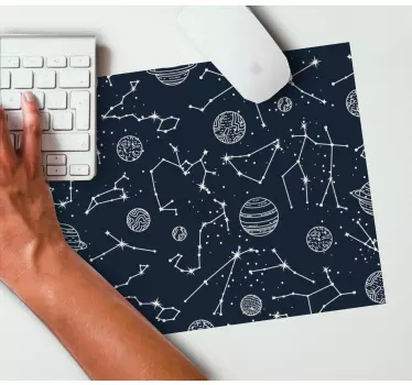 Tappetino mouse con motivi e texture temi celestiali - TenStickers