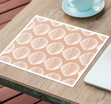 Tappetino mouse con motivi e texture variazione conchiglie - TenStickers