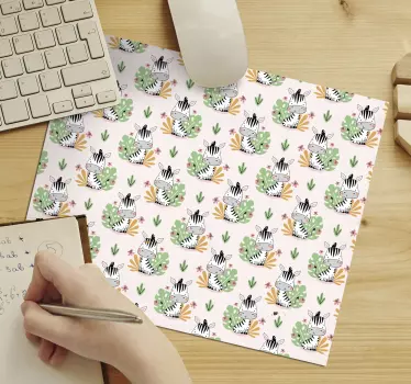 Tappetino mouse con motivi e texture zebra giocosa - TenStickers