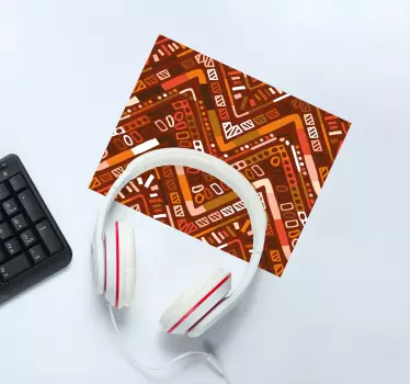 Tappetino mouse con motivi e texture zigzag geometrico - TenStickers