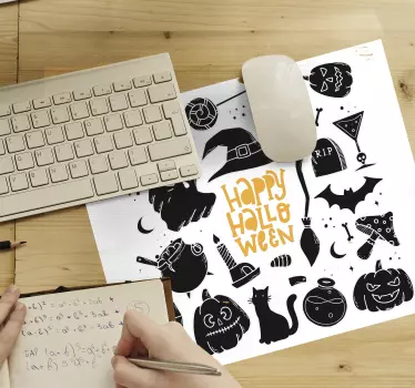 Tappetino mouse di natale collezione felice halloween - TenStickers