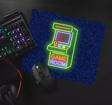 Tappetino mouse gaming arcade neon - TenStickers