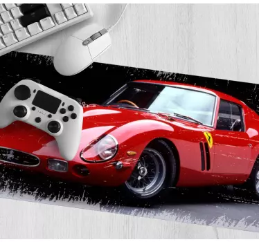 Tappetino mouse gaming auto da corsa classica - TenStickers