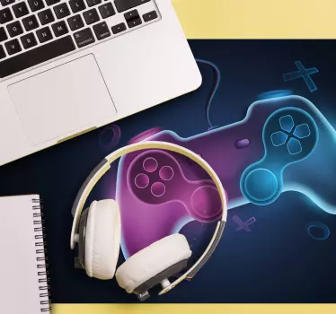 Tappetino mouse gaming controller di gioco colorati - TenStickers