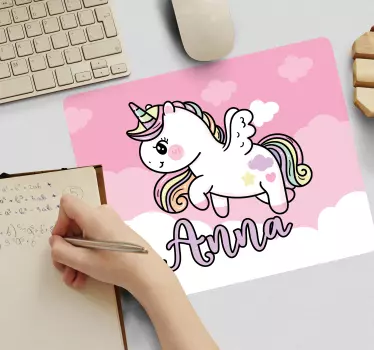 Tappetino mouse gaming fantasia di unicorno carino - TenStickers