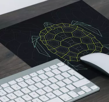 Tappetino mouse geometrico astratto tartaruga - TenStickers