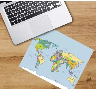 Tappetino mouse con mappamondo - TenStickers