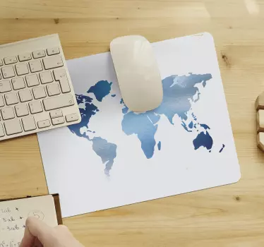Tappetino mouse mappamondo mappa globale chic - TenStickers