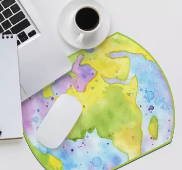 Tappetino mouse mappamondo Planisfero - TenStickers