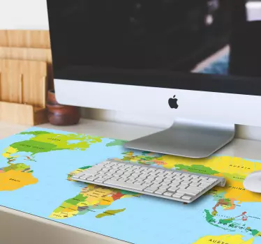 Tappetino mouse mappamondo Politica - TenStickers