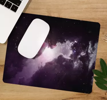 Tappetino mouse mappamondo scena nebulosa cosmica - TenStickers