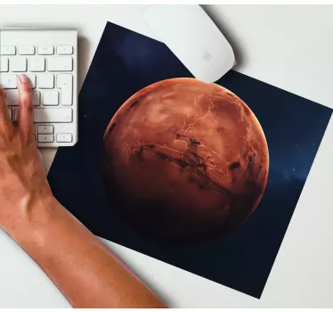 Tappetino mouse mappamondo vista planetaria di marte - TenStickers