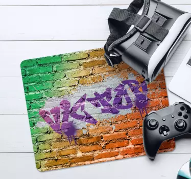 Tappetino mouse nome personalizzato e graffiti - TenStickers