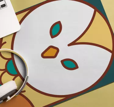 Tappetino mouse originale arte di gufo fantasioso - TenStickers