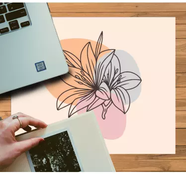 Tappetino mouse originale arte floreale elegante - TenStickers