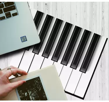Tappetino mouse originale arte tasti pianoforte - TenStickers