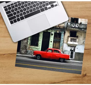 Tappetino mouse originale auto rossa classica - TenStickers