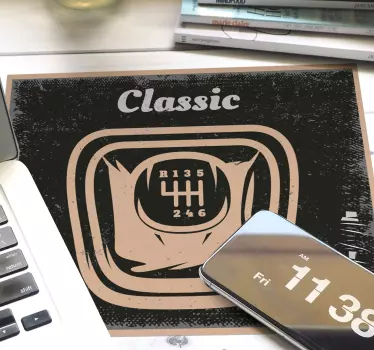 Tappetino mouse originale cambio classico - TenStickers
