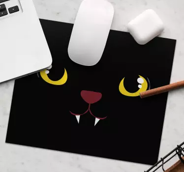 Tappetino mouse originale caratteristiche facciali gatto - TenStickers