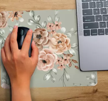 Tappetino mouse originale con accenti floreali - TenStickers