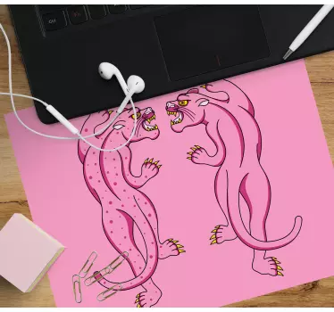 Tappetino mouse originale confrontarsi con le pantere rosa - TenStickers