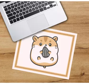 Tappetino mouse originale criceto carino con seme - TenStickers