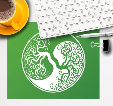 Tappetino mouse originale design albero intrecciato - TenStickers